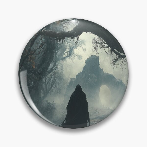 Item preview, A Dark Figure Stands In The Middle Of The Ancient Forest designed and sold by KootenayDesigns.