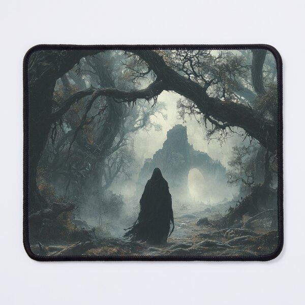 Item preview, A Dark Figure Stands In The Middle Of The Ancient Forest designed and sold by KootenayDesigns.