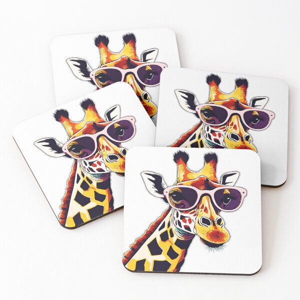 Item preview, Giraffe with Colorful Glasses 5 designed and sold by Tom-Johnson.