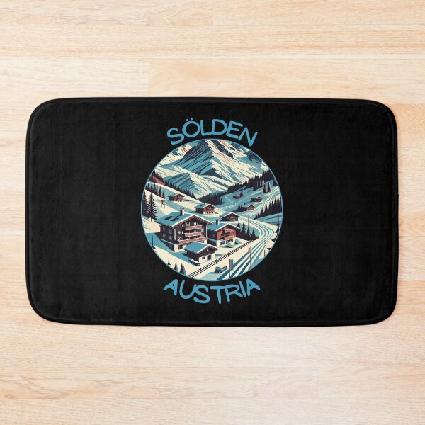 Item preview, Sölden in Austria (Tirol) Retro Art Travel Landscape designed and sold by MaateoDesign.