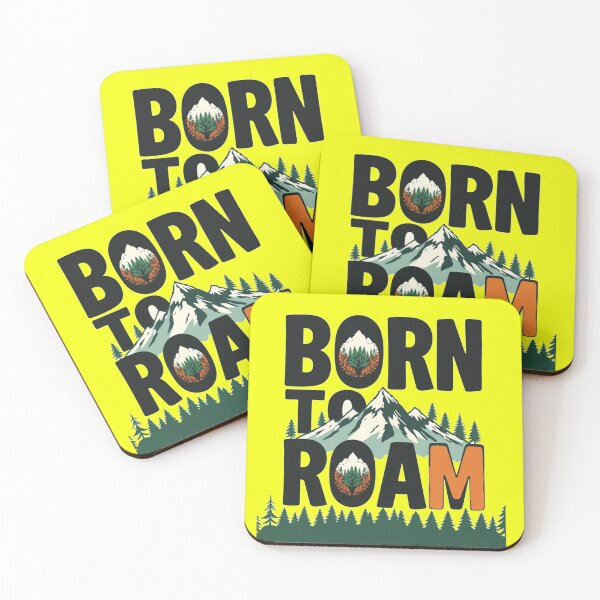 Item preview, Born To Roam Hiking Earth Adventure Camp Art Outdoor Nature Travel Trip designed and sold by Kia Blaze.