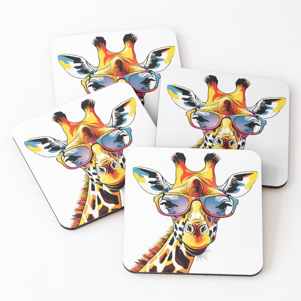 Item preview, Giraffe with Colorful Glasses 8 designed and sold by Tom-Johnson.