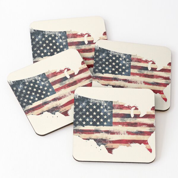 Item preview, American Flag Country Shape designed and sold by KootenayDesigns.