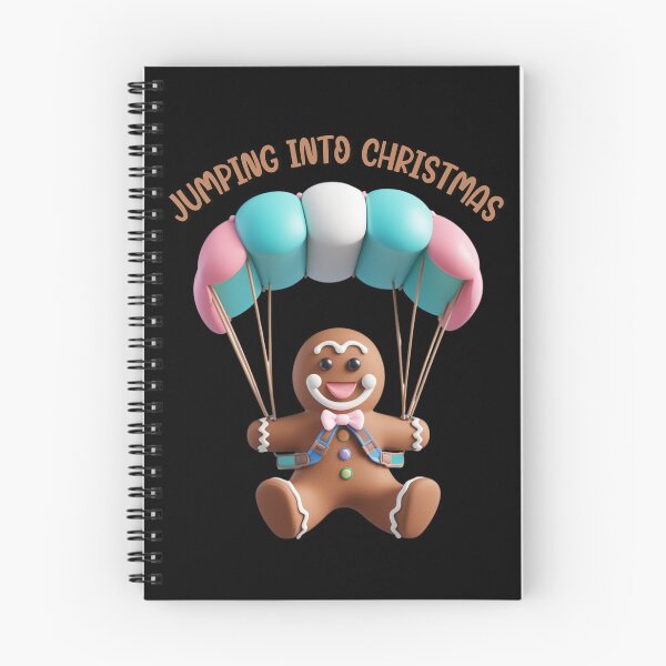 Item preview, Jumping Into Christmas Skydiving Cookie Gingerbread Man 9 designed and sold by Designed-By-KC.