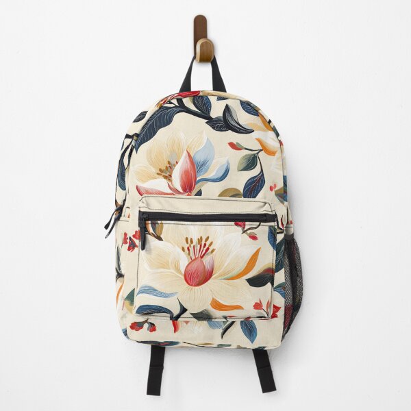 Item preview, Delicate magnolia flowers depicted with balanced organic patterns Design. designed and sold by HEMRO.