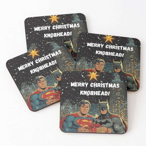 Item preview, "Superheroes Say: Merry Christmas, Knobhead!" designed and sold by Ice Diamond Designs.