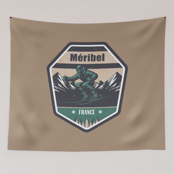 Item preview, Méribel France Winter Skiing Design designed and sold by CynthiaGraphics.