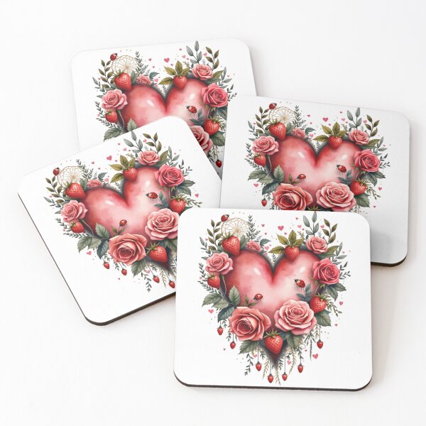 Item preview, strawberries heart designed and sold by jkrphoto.