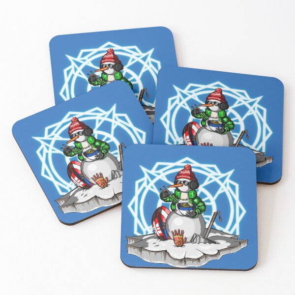 Item preview, Christmas Snowman Eating Ramen with Superhero Gear designed and sold by AndoyCreatives.