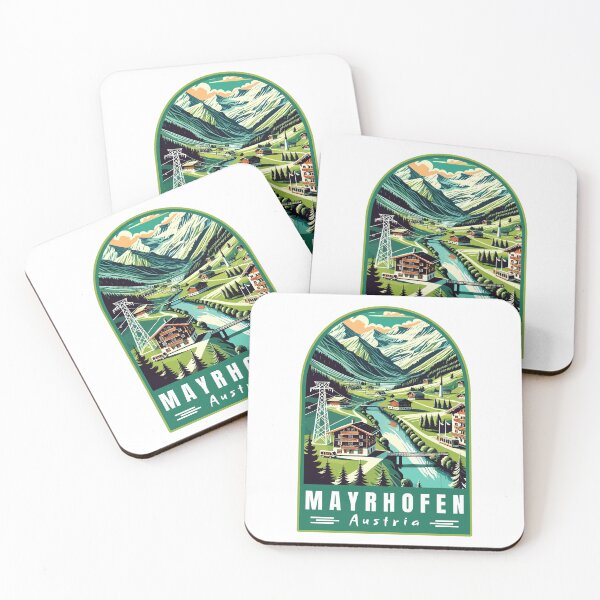 Item preview, Mayrhofen in Tirol Austria Retro Art Travel Emblem designed and sold by MaateoDesign.