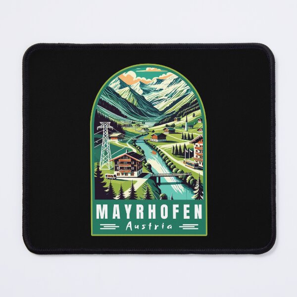 Item preview, Mayrhofen in Tirol Austria Retro Art Travel Emblem designed and sold by MaateoDesign.