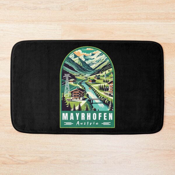 Item preview, Mayrhofen in Tirol Austria Retro Art Travel Emblem designed and sold by MaateoDesign.
