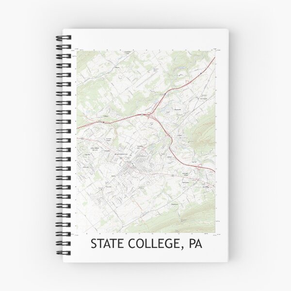 Item preview, State College, PA Topographical Map Clean designed and sold by PGHPhotoCo.