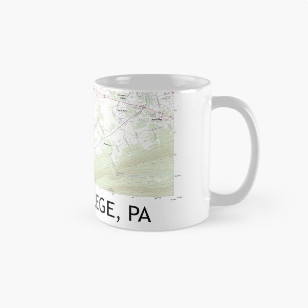 Item preview, State College, PA Topographical Map Clean designed and sold by PGHPhotoCo.