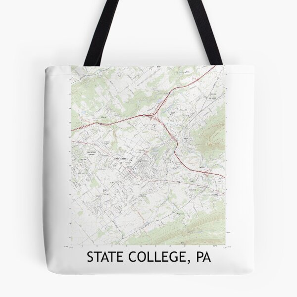 Item preview, State College, PA Topographical Map Clean designed and sold by PGHPhotoCo.