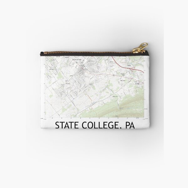 Item preview, State College, PA Topographical Map Clean designed and sold by PGHPhotoCo.
