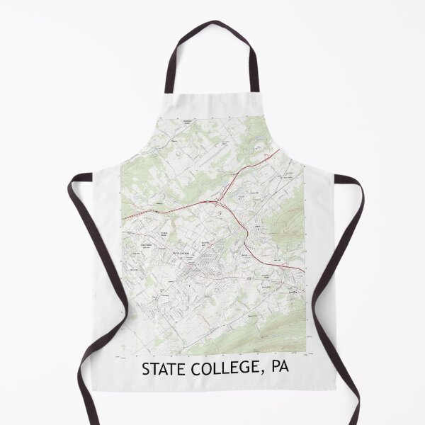 Item preview, State College, PA Topographical Map Clean designed and sold by PGHPhotoCo.