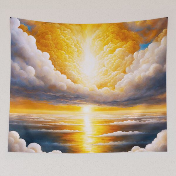 Item preview, Golden Celestial Cloudscape Heavenly Horizon 2 designed and sold by Tom-Johnson.