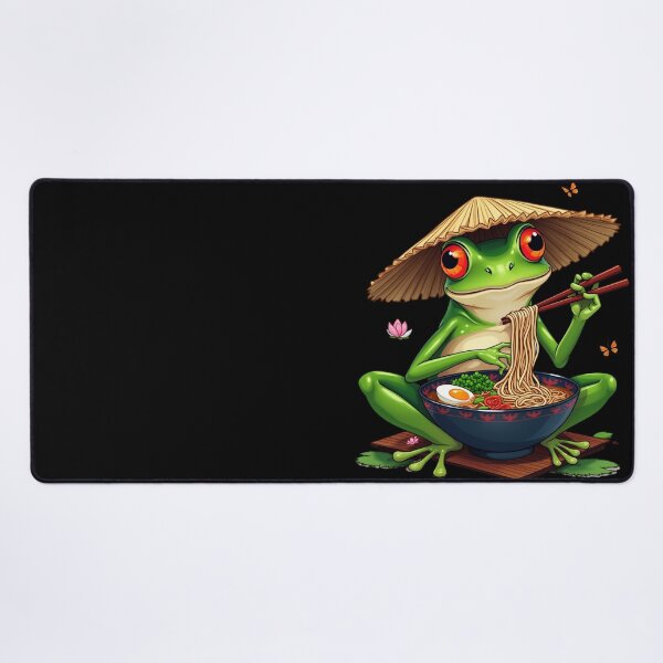 Item preview, a frog eating ramen designed and sold by jkrphoto.
