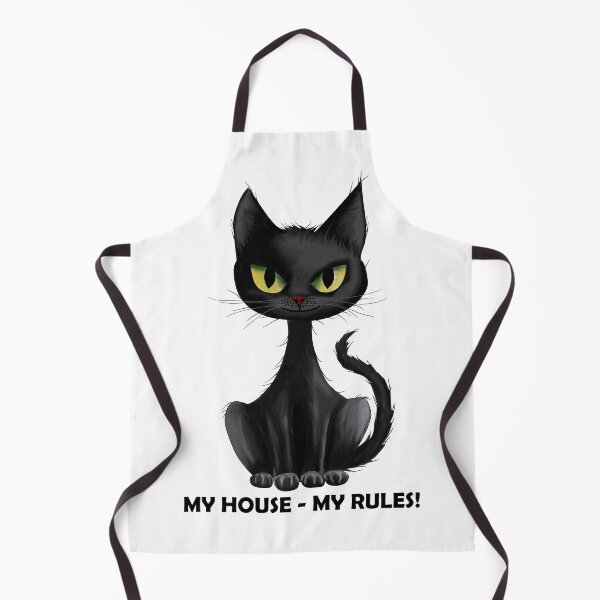 Item preview, MY HOUSE - MY RULES, FUNNY BLACK CAT designed and sold by Danicus666.