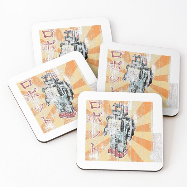 Item preview, Japanese Retro Toy Robot II (Worn Effect) designed and sold by Ravvick.