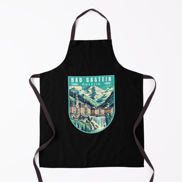 Item preview, Bad Gastein in Austria (Salzburg) Retro Art Travel Badge designed and sold by MaateoDesign.