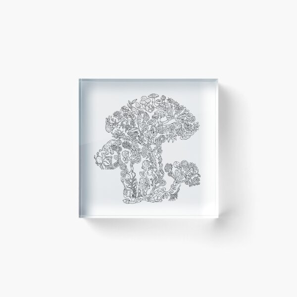 Item preview, Fungi - Black and White - Evolution  designed and sold by EvolutionPoster.