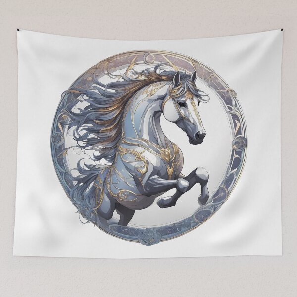 Item preview, Beautiful Majestic Horse – Celestial Zodiac Horse Design designed and sold by MystiqSlav.
