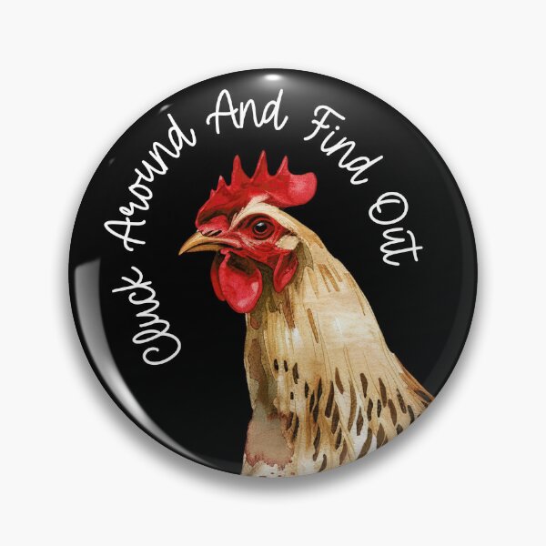 Item preview, Cluck Around and Find Out Funny Chicken Wrap Text designed and sold by darkskydelights.