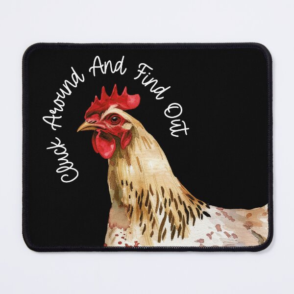 Item preview, Cluck Around and Find Out Funny Chicken Wrap Text designed and sold by darkskydelights.