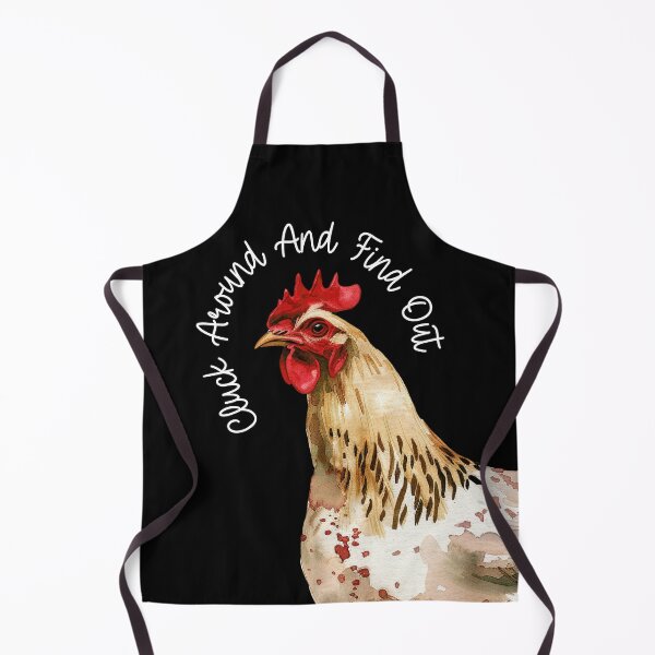Item preview, Cluck Around and Find Out Funny Chicken Wrap Text designed and sold by darkskydelights.