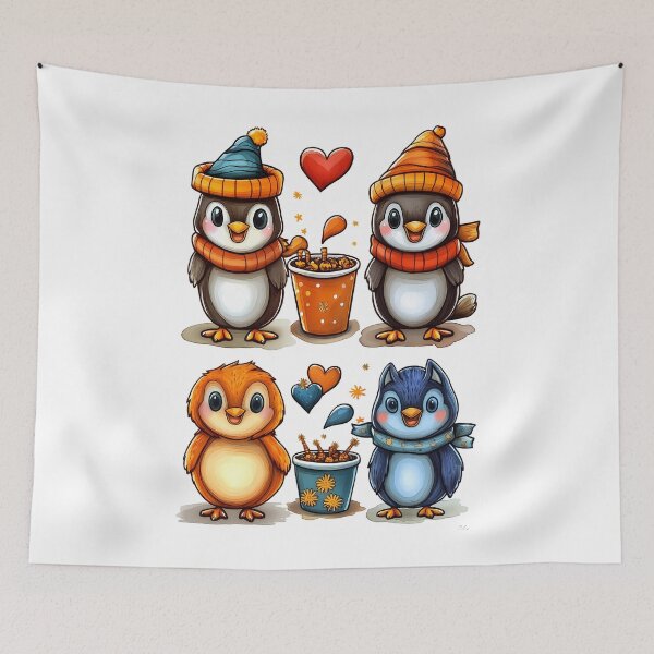 Item preview, Cozy Penguin Couple designed and sold by BukkyStory.