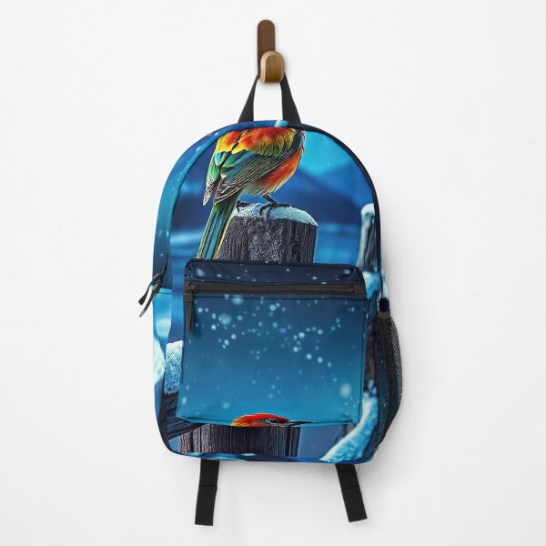 Item preview, Snowy winter etude with a bird on an old wooden fence designed and sold by 4Seasons.