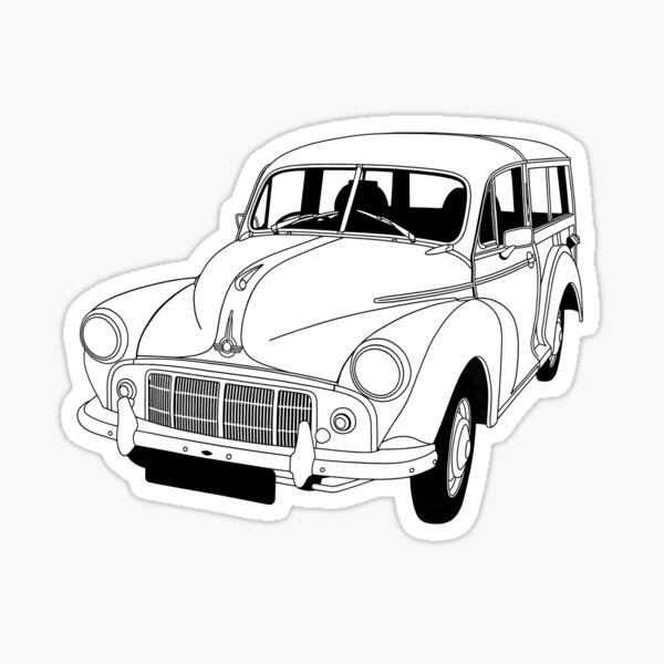 Item preview, Morris Minor Traveller designed and sold by MonkeyHutChris.