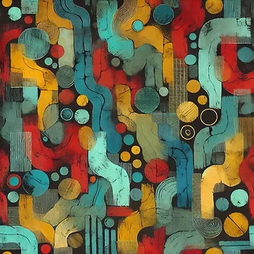 Artwork thumbnail, Abstract Geometric Art Pattern by Rui Fernandes