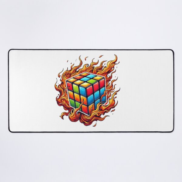Item preview, Rubiks Cube Fire Retro, designed and sold by Fleetwood1994.