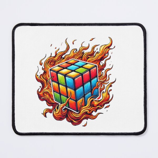Item preview, Rubiks Cube Fire Retro, designed and sold by Fleetwood1994.