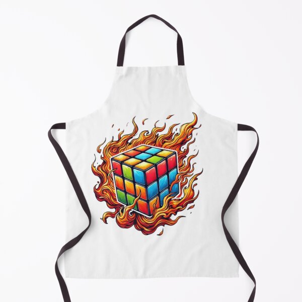 Item preview,  Rubiks Cube Fire Retro, designed and sold by Fleetwood1994.