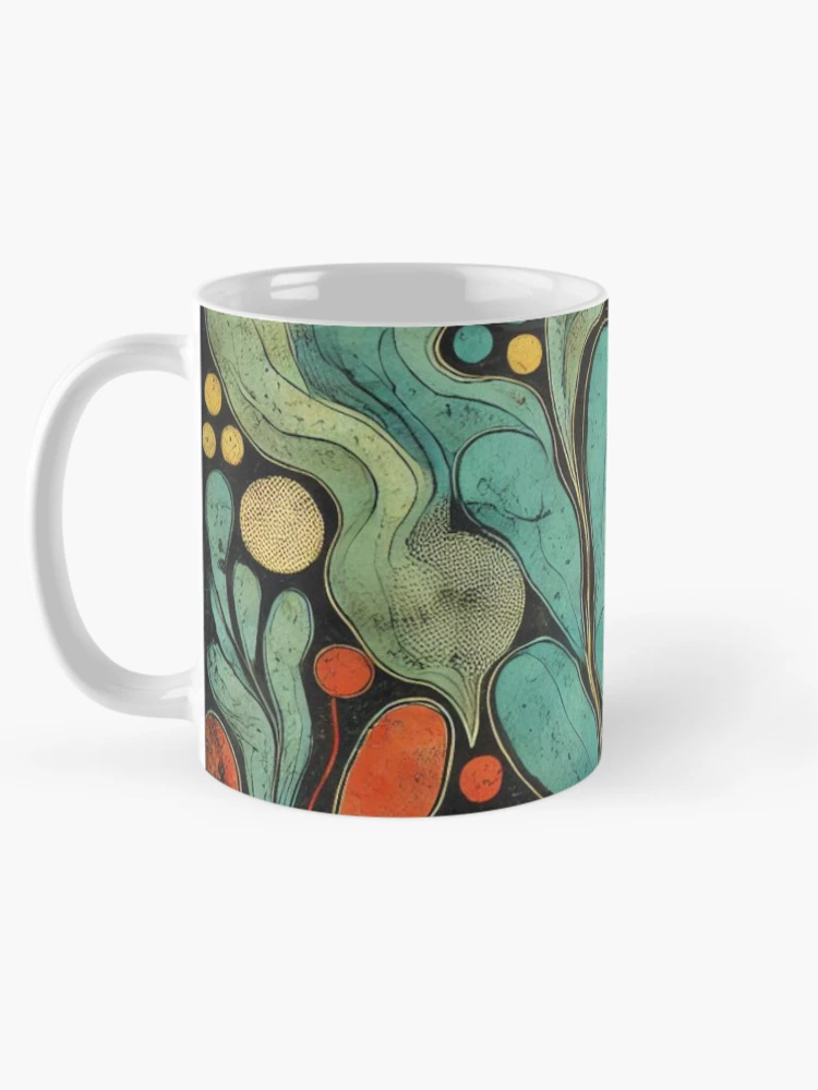 Thumbnail 5 of 6, Coffee Mug, Abstract Organic Flow Pattern designed and sold by Rui Fernandes.