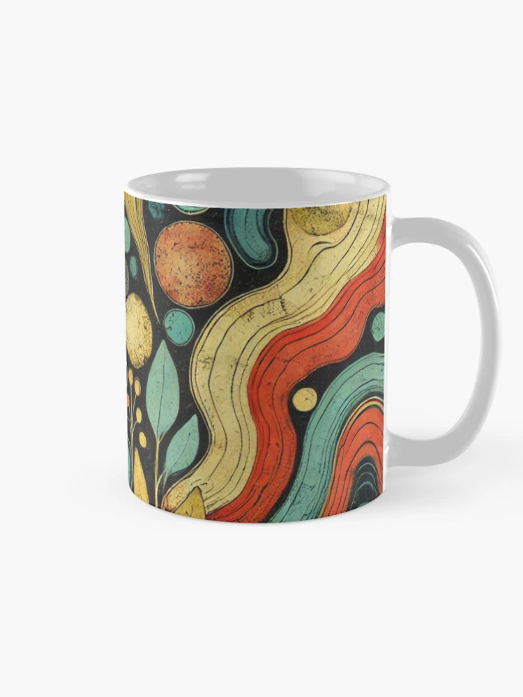 Thumbnail 3 of 6, Coffee Mug, Abstract Organic Flow Pattern designed and sold by Rui Fernandes.