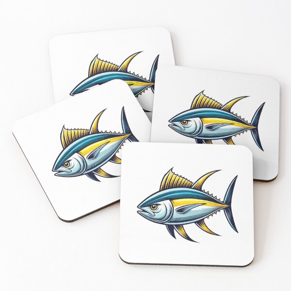 Item preview, Yellowfin Tuna Cartoon designed and sold by LightningJelly.