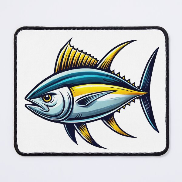Item preview, Yellowfin Tuna Cartoon designed and sold by LightningJelly.