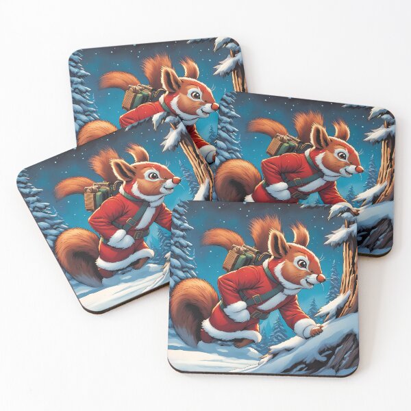 Item preview, Red Squirrel celebrating Christmas designed and sold by Colin Bentham.