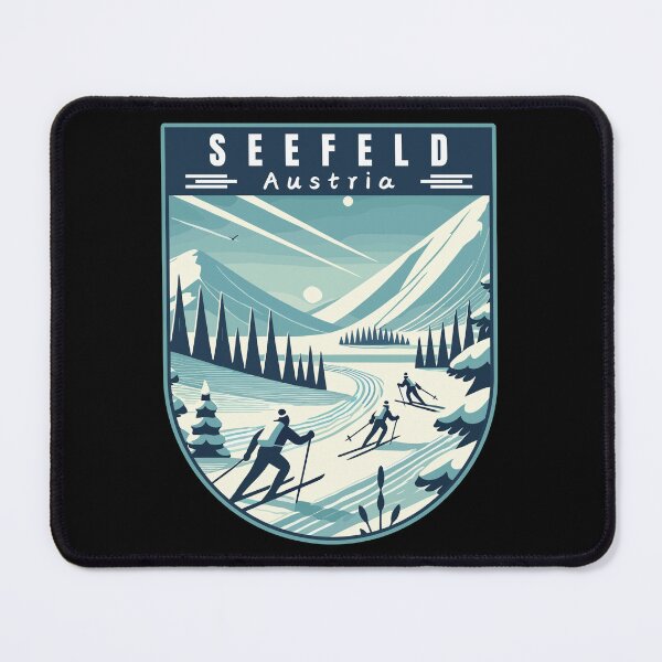 Item preview, Seefeld in Austria (Tirol) Retro Vector Art Travel Badge designed and sold by MaateoDesign.