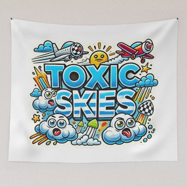Item preview, Chemtrails Plane and Toxic Skies designed and sold by supersanko.