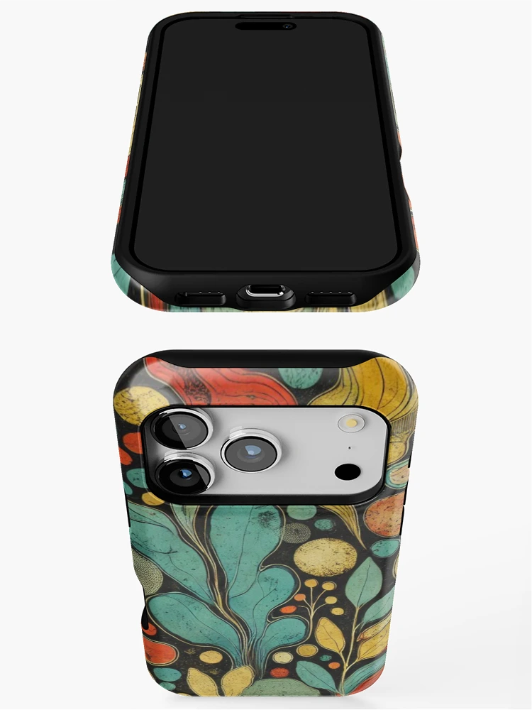 Thumbnail 3 of 4, iPhone Case, Abstract Organic Flow Pattern designed and sold by Rui Fernandes.