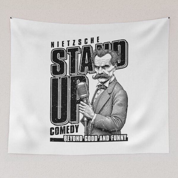 Item preview, Funny Nietzsche Philosophy Stand Up Comedy Philosopher designed and sold by GrandeDuc.