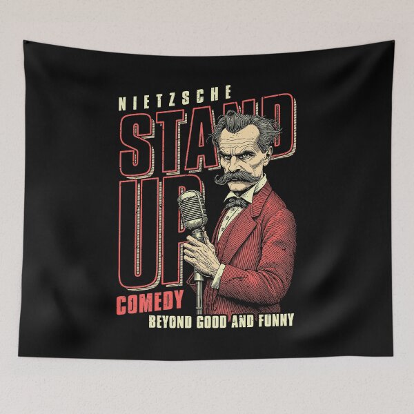 Item preview, Funny Nietzsche Philosophy Stand Up Comedy Philosopher designed and sold by GrandeDuc.