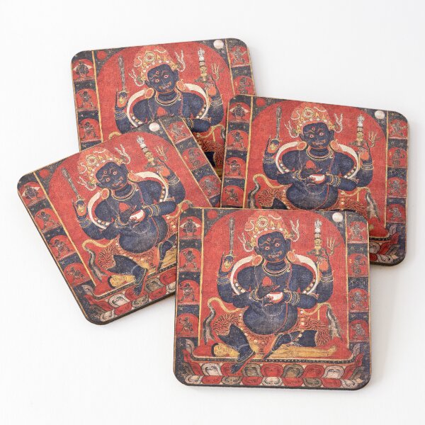 Item preview, Mandala 211 Mahakala Buddhist Protector Chaturbhuja Four Hands 1400s designed and sold by GuyBlank.