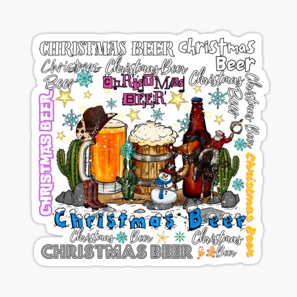 Aperçu de l'œuvre Bière de Noël, Abeille de Noël, Abeille de Noël créée et vendue par Mrrjgraphic.